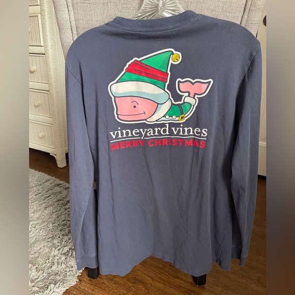 Vineyard Vines Navy Elf Long Sleeve Shirt - Picture 3 of 3